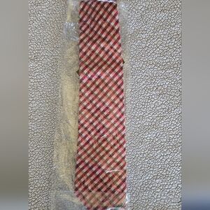Express Red and White Checkered Tie